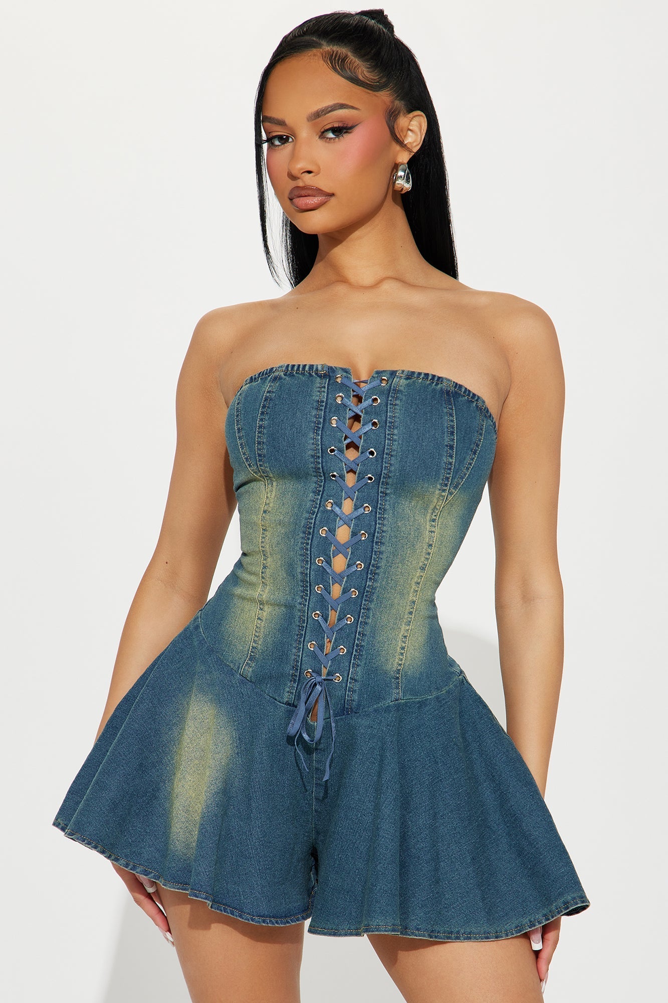 ELYSIA | DENIM ROMPER