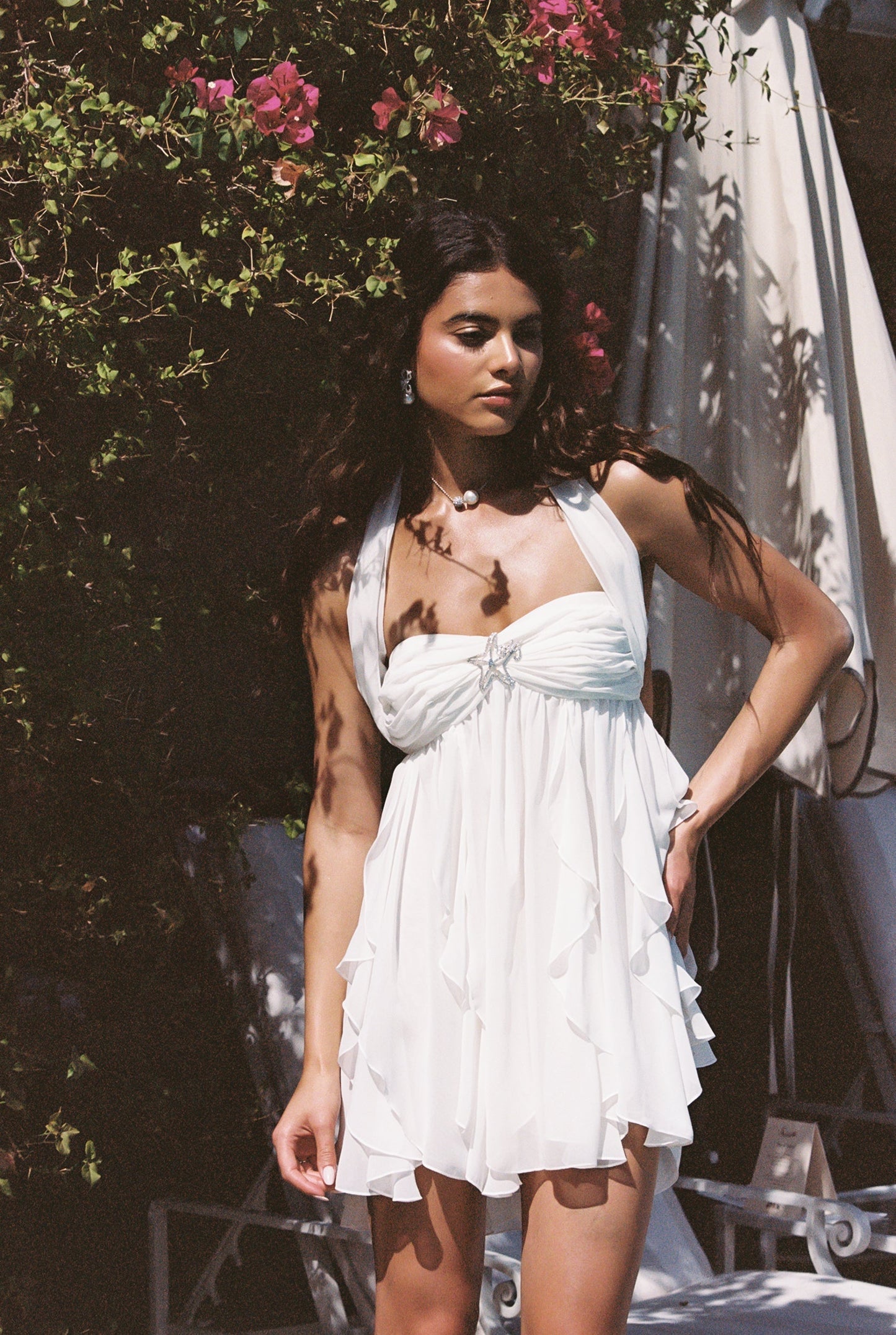 CATERINA | FLORAL HALTER DRESS