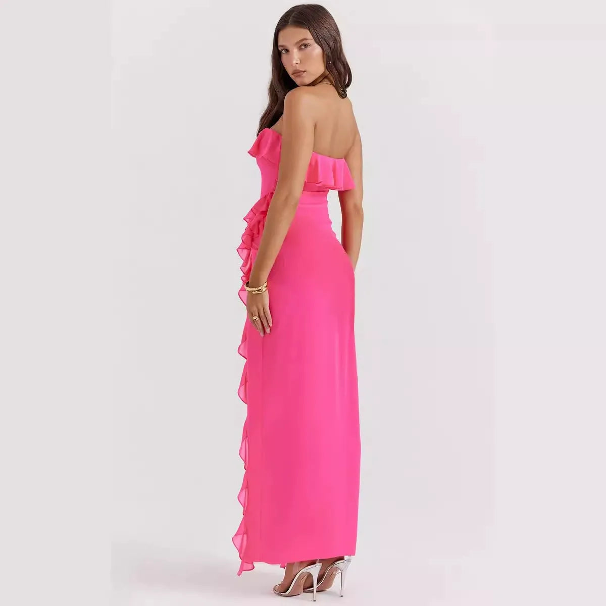 SARINA | RUFFLE MAXI DRESS