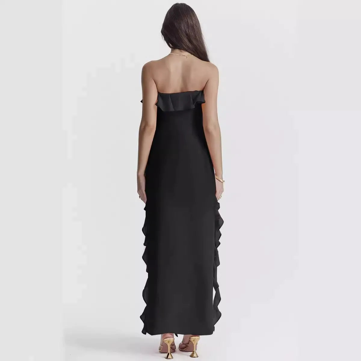 SARINA | RUFFLE MAXI DRESS