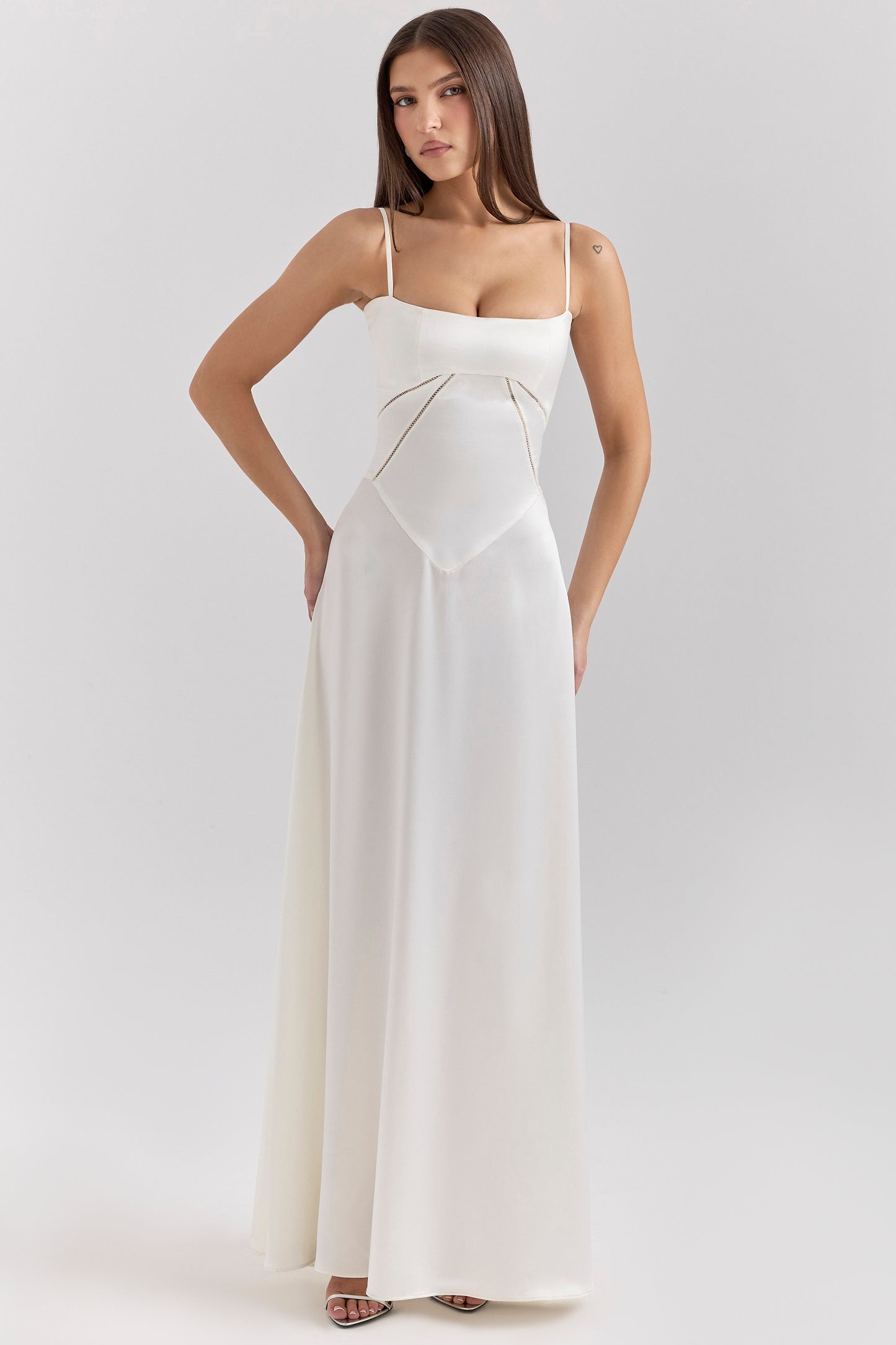 ANABELLA | LACE UP MAXI DRESS