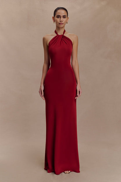 ELYNA | HALTER MAXI DRESS