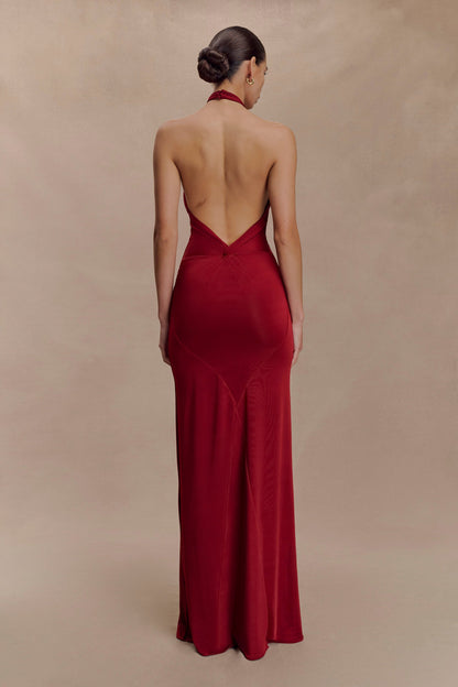 ELYNA | HALTER MAXI DRESS