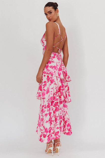 VEDA | RUFFLE MIDI DRESS