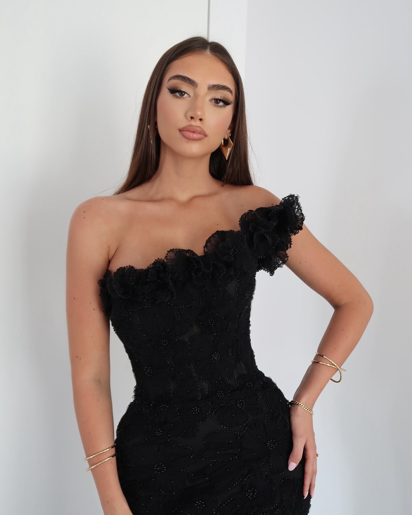 STACY | ASYMMETRCIAL EVENING GOWN