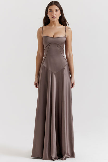 ANABELLA | LACE UP MAXI DRESS