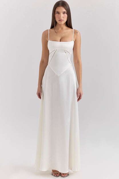 ANABELLA | LACE UP MAXI DRESS
