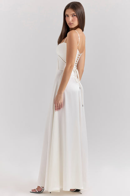 ANABELLA | LACE UP MAXI DRESS